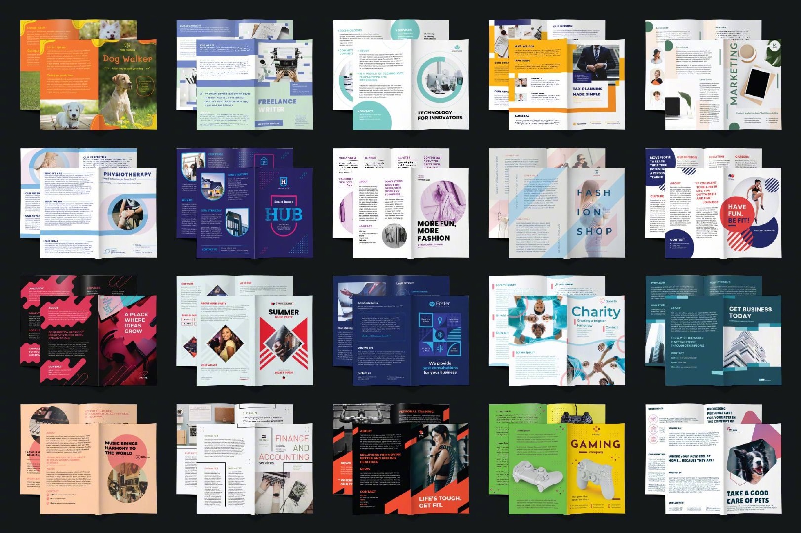 灵感宝库 近200种折页设计中的图文版式排版精粹